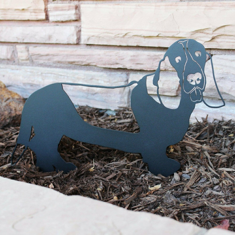 Plow & Hearth Basset Hound Garden Stake