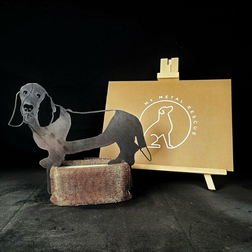 Plow & Hearth Basset Hound Garden Stake