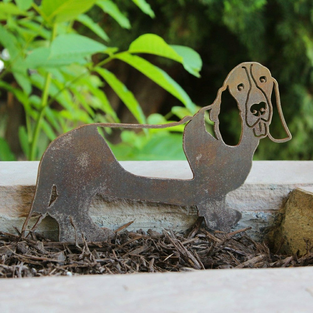Plow & Hearth Basset Hound Garden Stake