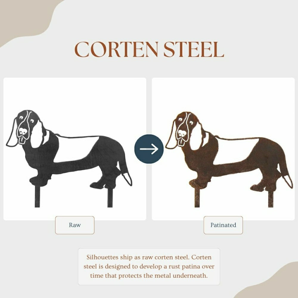 Plow & Hearth Basset Hound Garden Stake