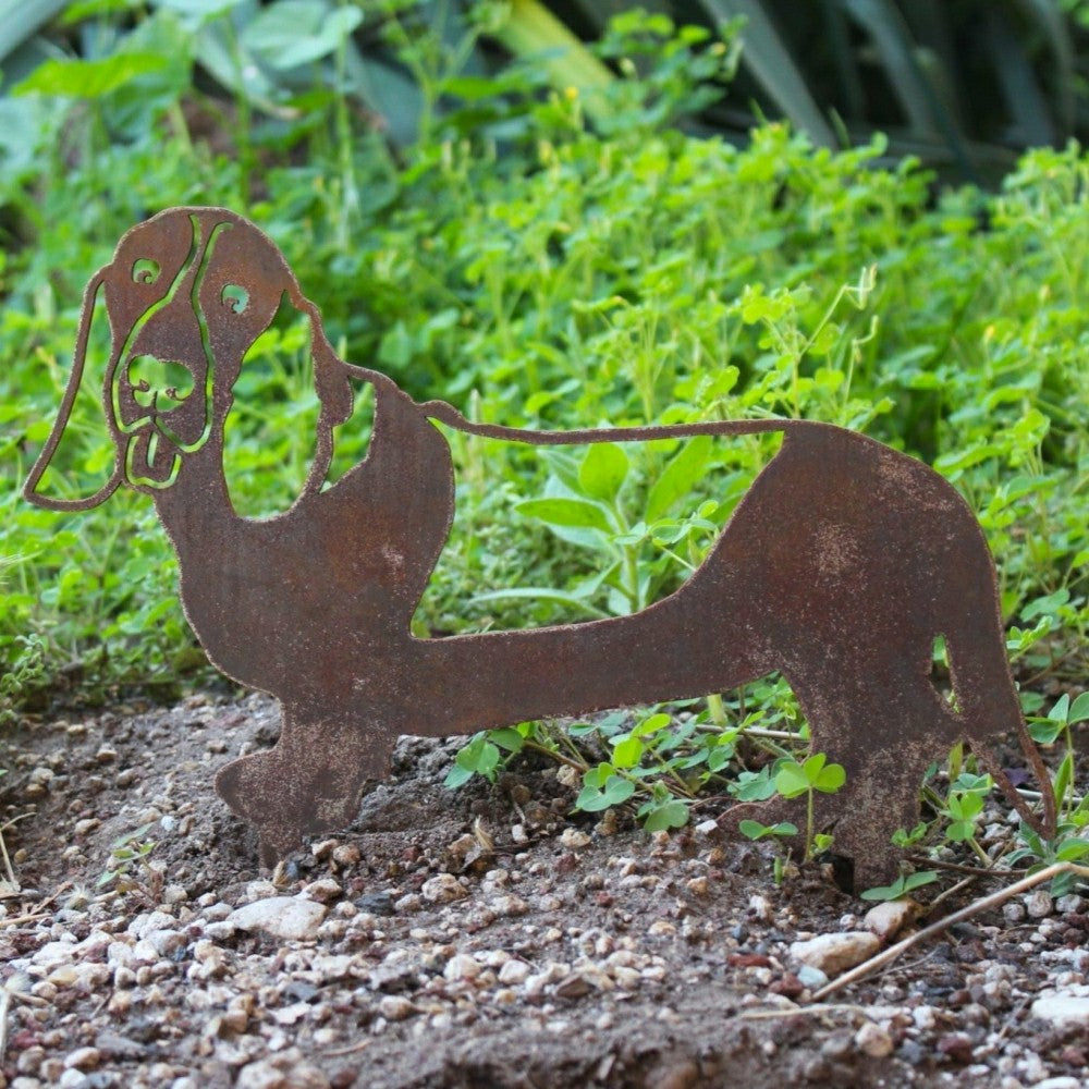 Plow & Hearth Basset Hound Garden Stake