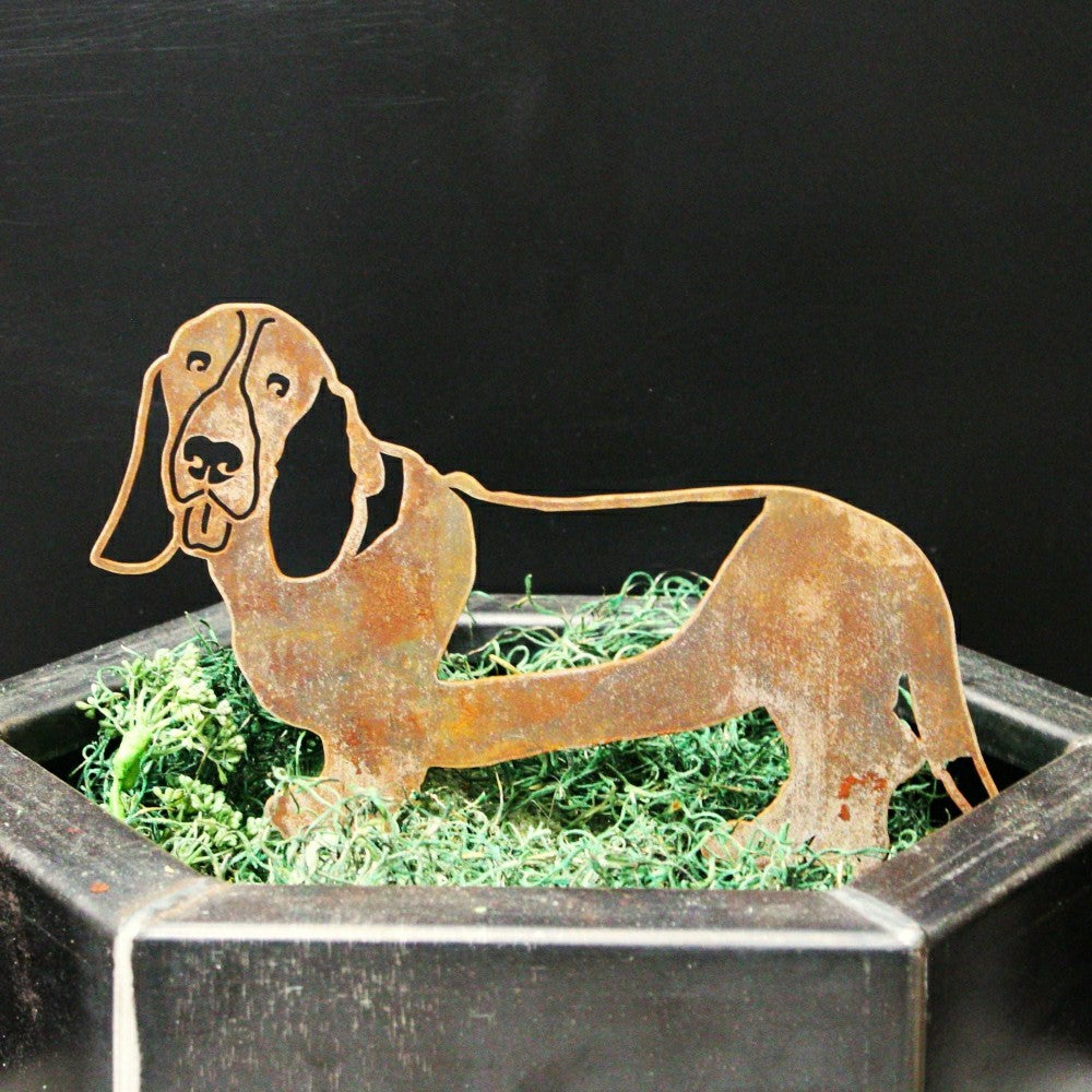 Plow & Hearth Basset Hound Garden Stake