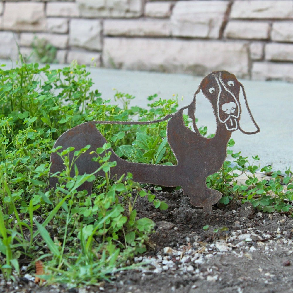 Plow & Hearth Basset Hound Garden Stake