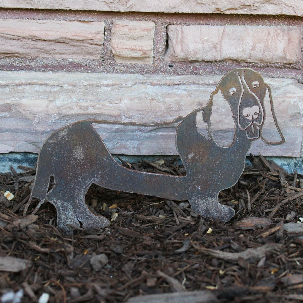 Plow & Hearth Basset Hound Garden Stake