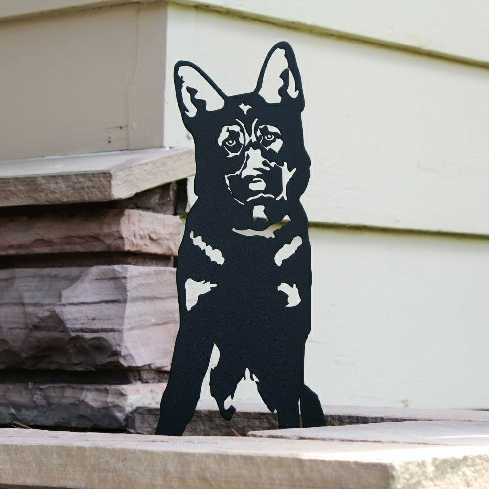 Plow & Hearth German Shepherd Garden Stake