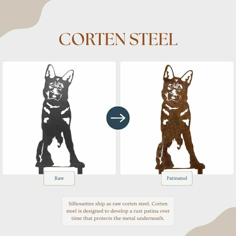 Plow & Hearth German Shepherd Garden Stake