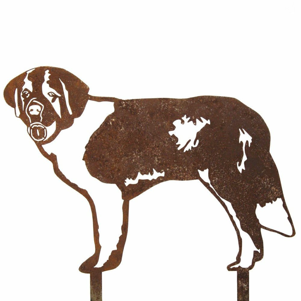 Plow & Hearth Saint Bernard Garden Stake