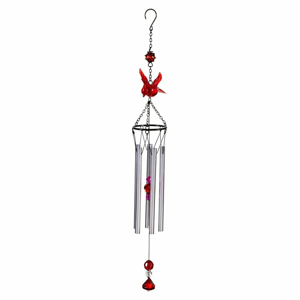 Plow & Hearth Cardinal Memorial Acrylic Wind Chime