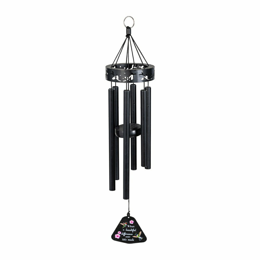 Plow & Hearth Memorial Decorative Windchime, Lasercut, "What a Beautiful Difference
