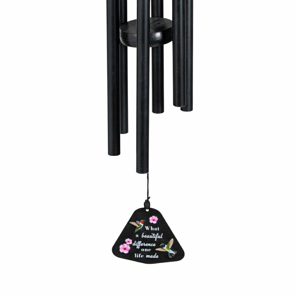 Plow & Hearth Memorial Decorative Windchime, Lasercut, "What a Beautiful Difference