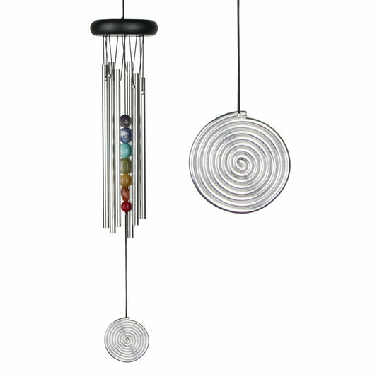 Plow & Hearth Chakra Chime Seven Stones Silver