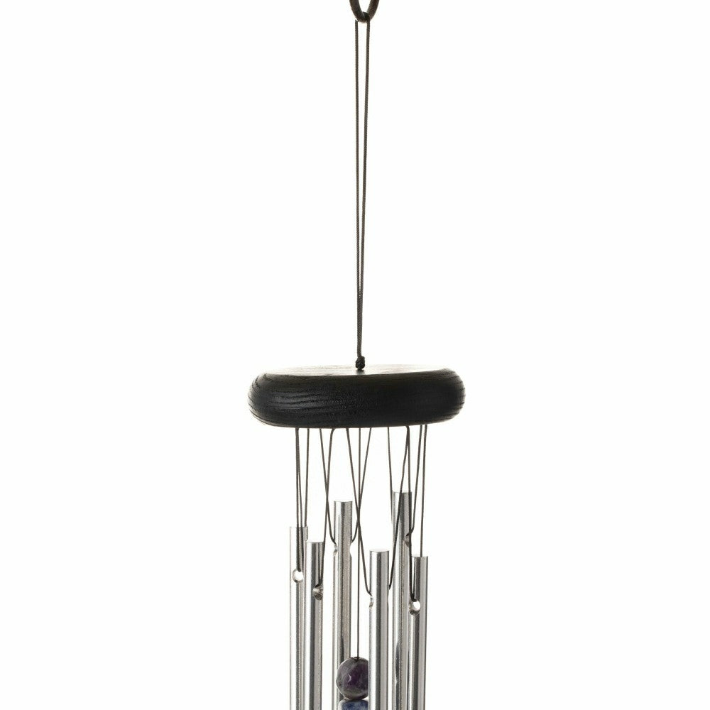Plow & Hearth Chakra Chime Seven Stones Silver
