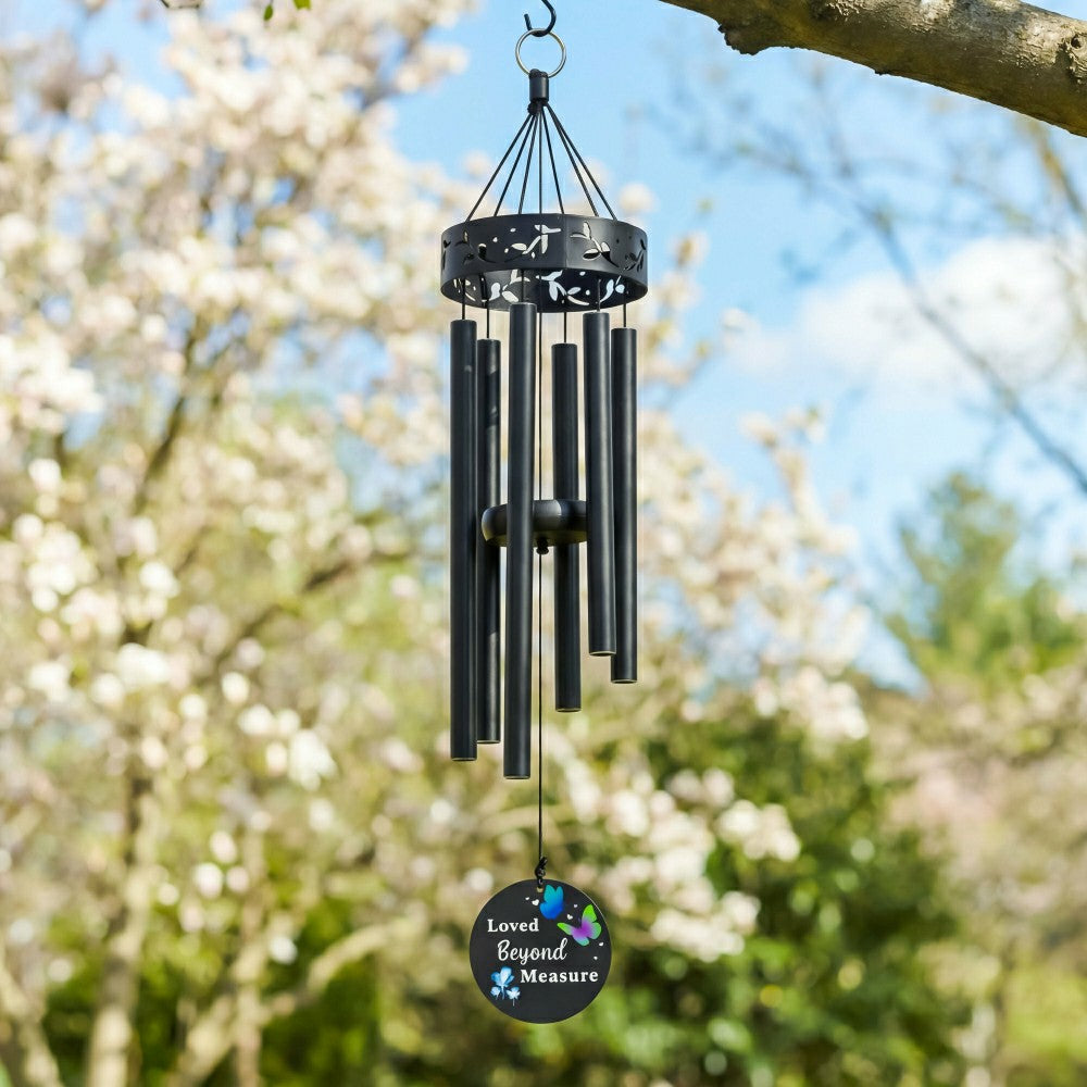 Plow & Hearth Memorial Decorative Windchime, Lasercut, "Your Life was a Blessing", 2