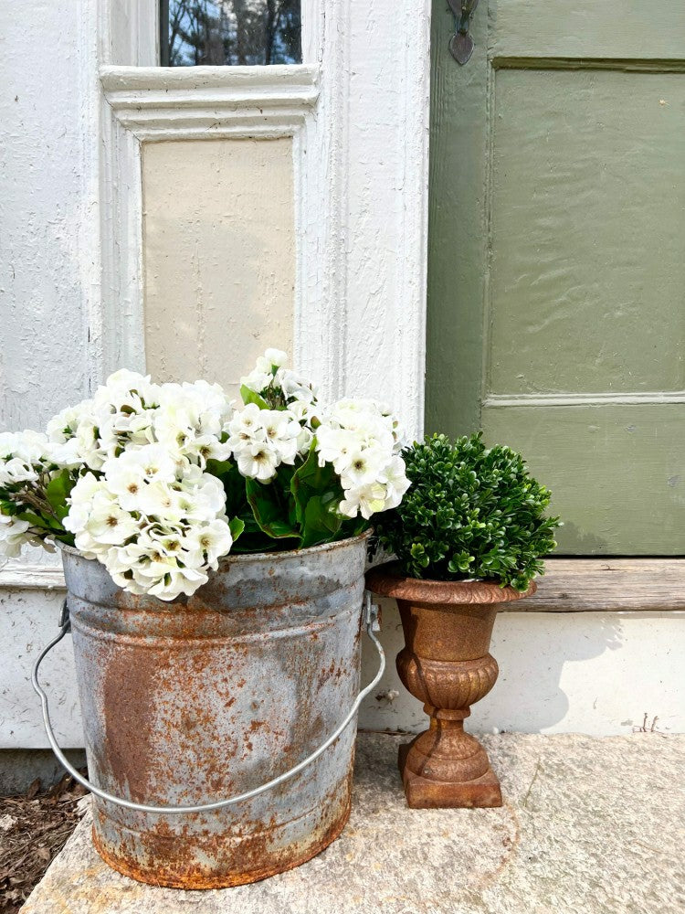 Plow & Hearth Artificial Geraniums Bush (Set of 3)