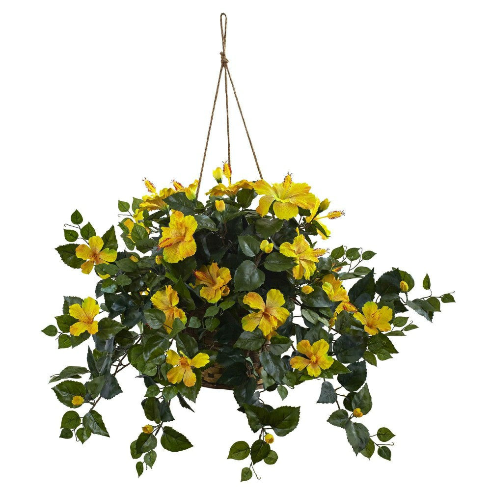Plow & Hearth Hibiscus Hanging Basket