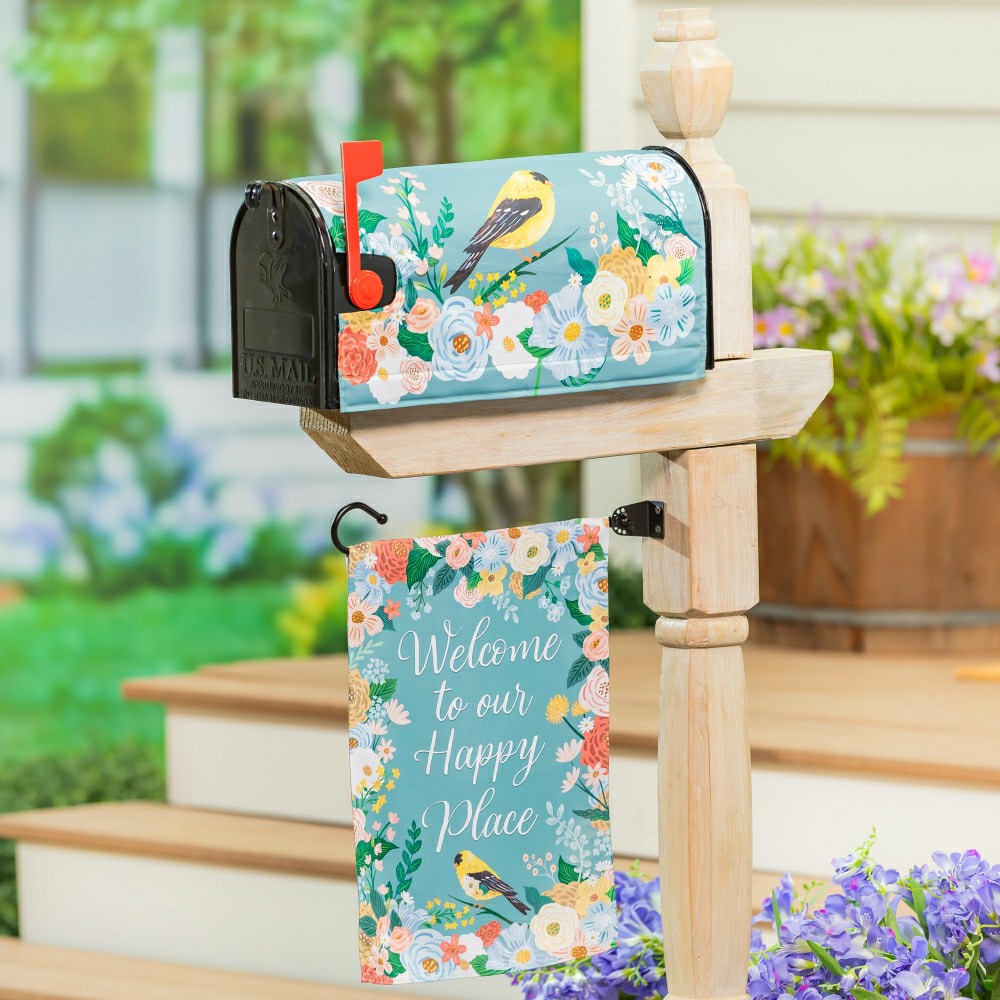 Plow & Hearth Cottage Garden Sentimental Suede Garden Flag