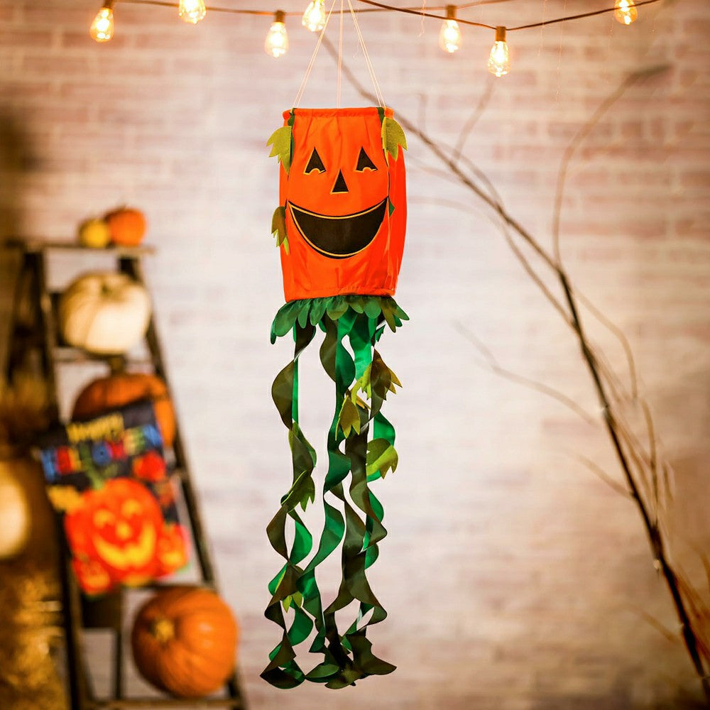 Plow & Hearth Jack-O-Lantern Windsock
