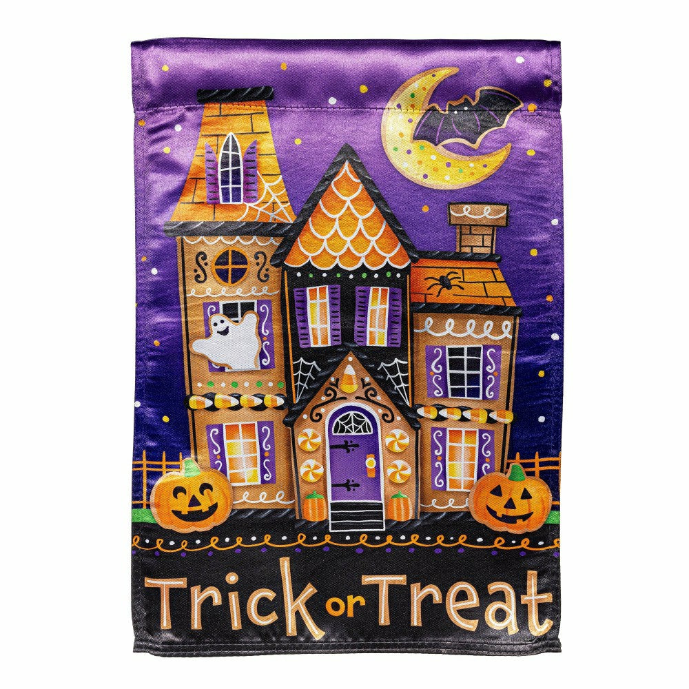 Plow & Hearth Trick or Sweets Lustre Garden Flag