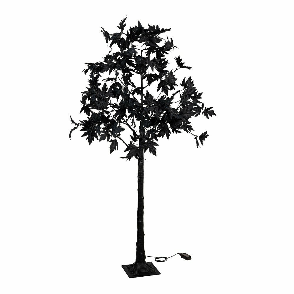 Plow & Hearth Halloween Maple Indoor/Outdoor LED Color Changing Tree, 65"H