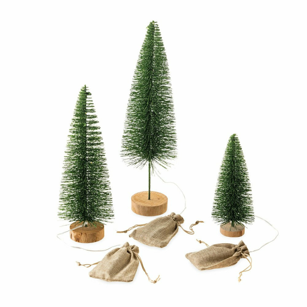 Plow & Hearth Set of Three Green Tabletop Trees