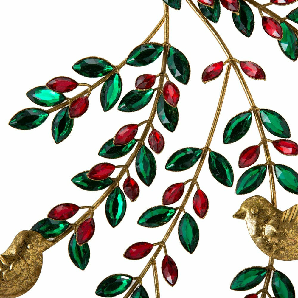Plow & Hearth Jeweled Metal Holiday Wreath