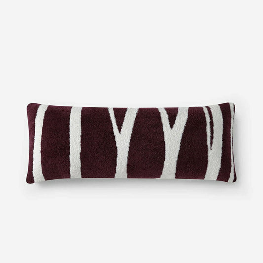 Plow & Hearth Cloud Silque Woodland Lumbar Pillow