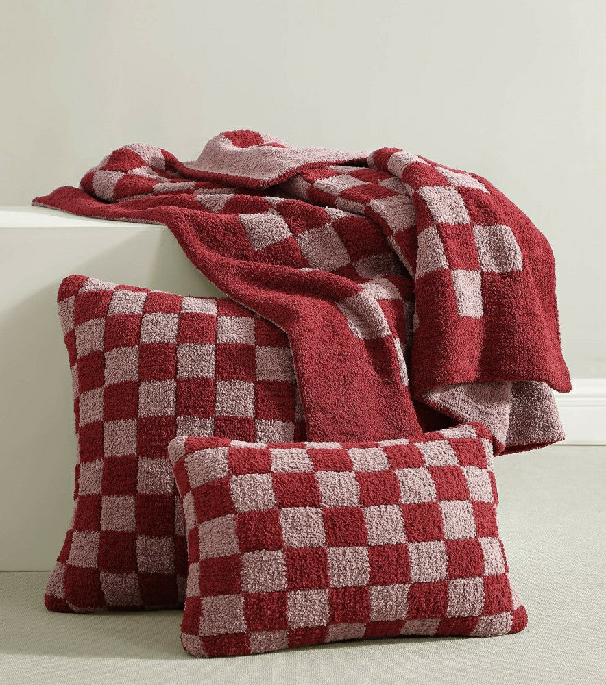 Plow & Hearth Checkerboard Mini Pillow