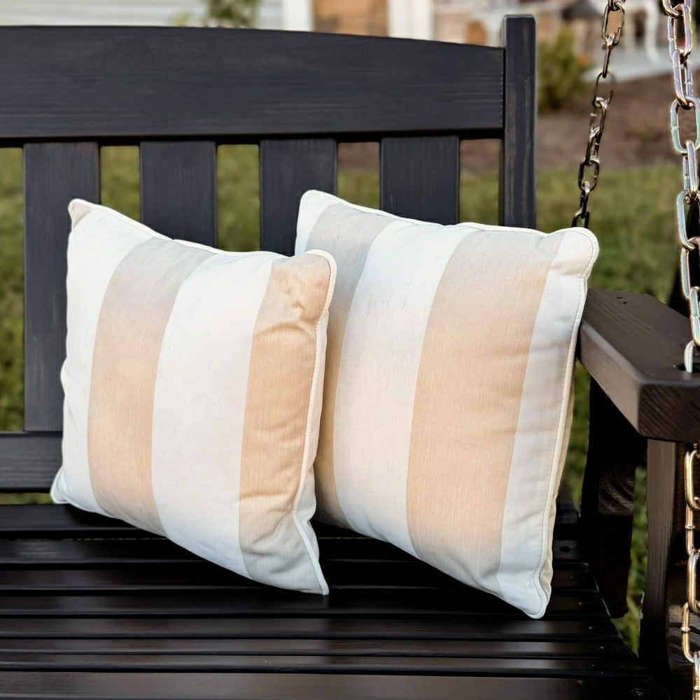 Plow & Hearth East Green Square Outdoor Accent Pillow