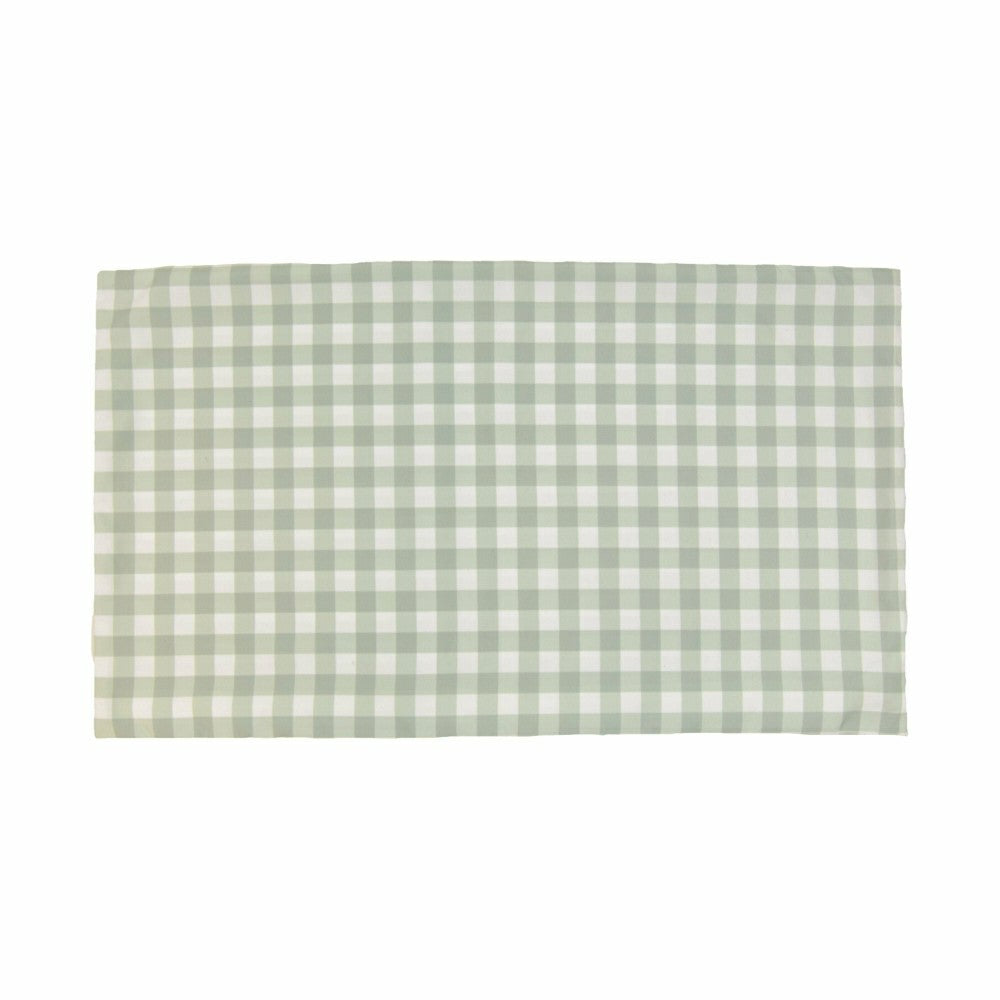 Plow & Hearth Botanical Decorative Pillow Cover, Check