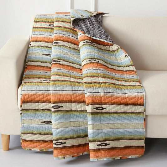 Plow & Hearth Painted Desert Reversible Bedding, Clay