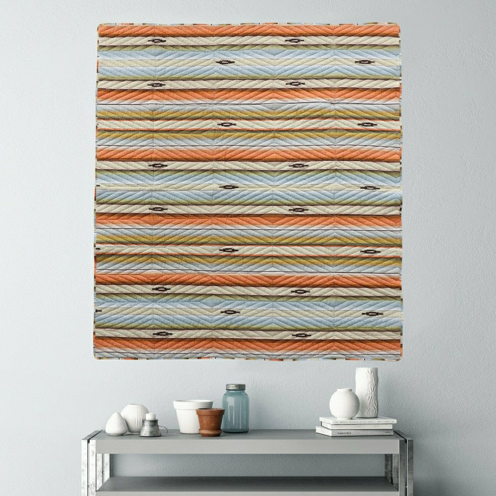 Plow & Hearth Painted Desert Reversible Bedding, Clay
