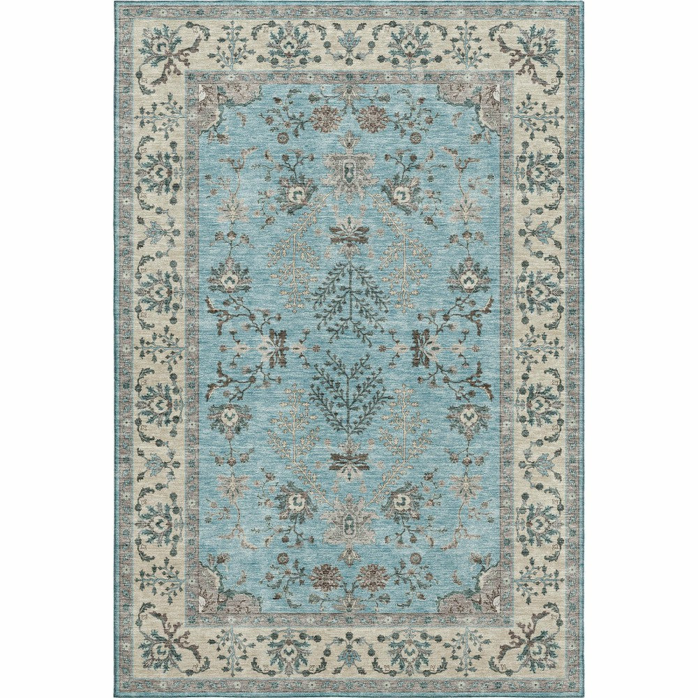 Plow & Hearth Hatay Sky Polyester Rug