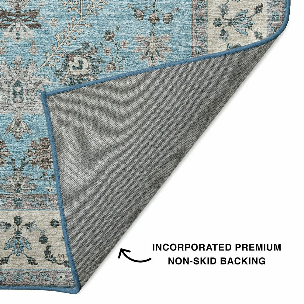 Plow & Hearth Hatay Sky Polyester Rug