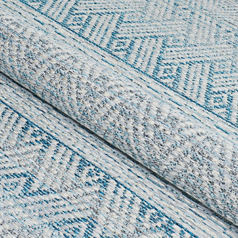 Plow & Hearth Cape Gables Surf Indoor/Outdoor Area Rug