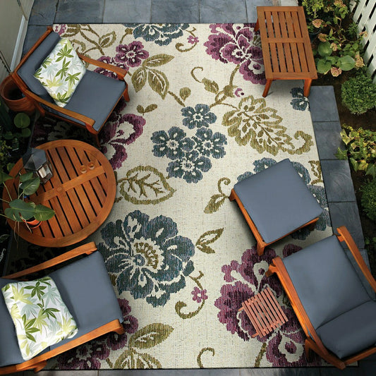Plow & Hearth Dolce Tivoli Indoor/Outdoor Area Rug