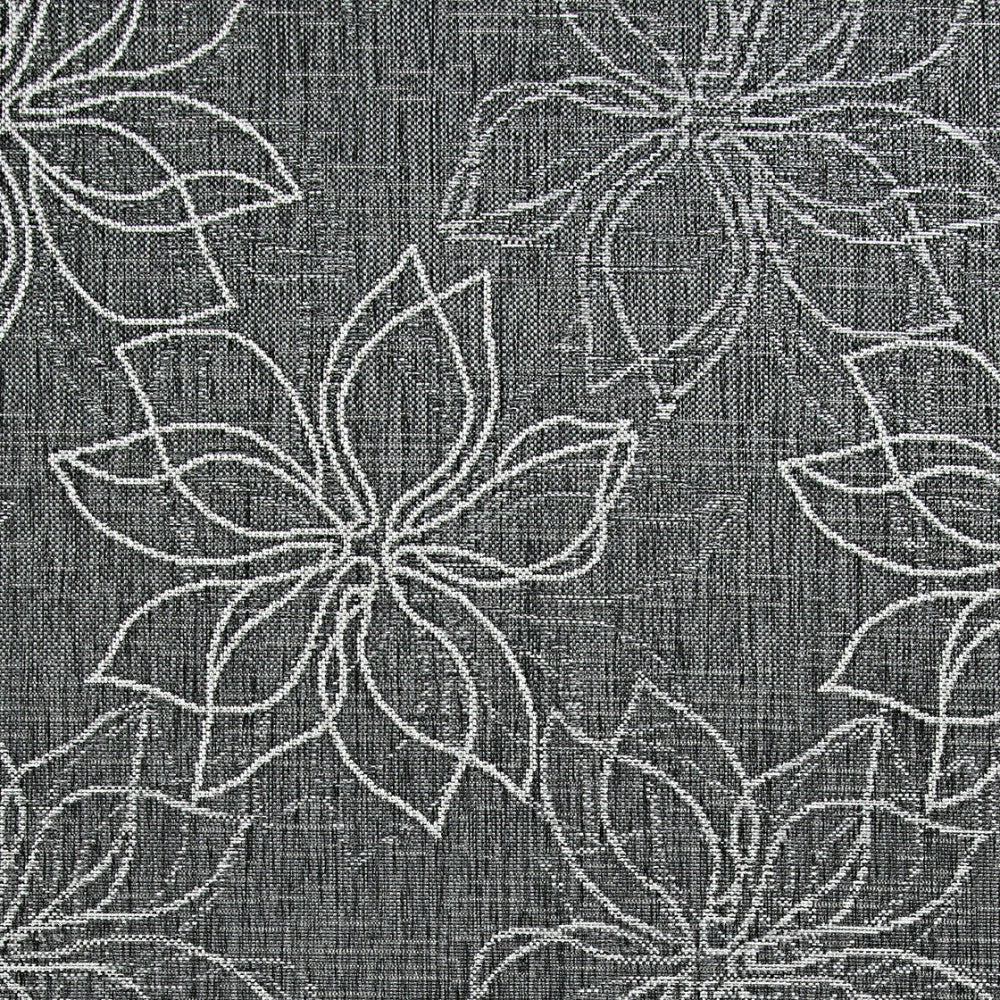 Plow & Hearth Charm Botanical Ash Indoor/Outdoor Area Rug