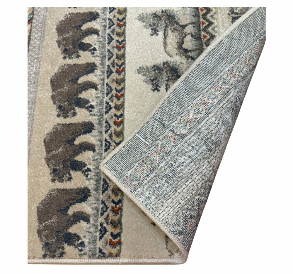Plow & Hearth Indoor/Outdoor Polypropylene Vista Mountian Majesty Rug, 30"x 50"
