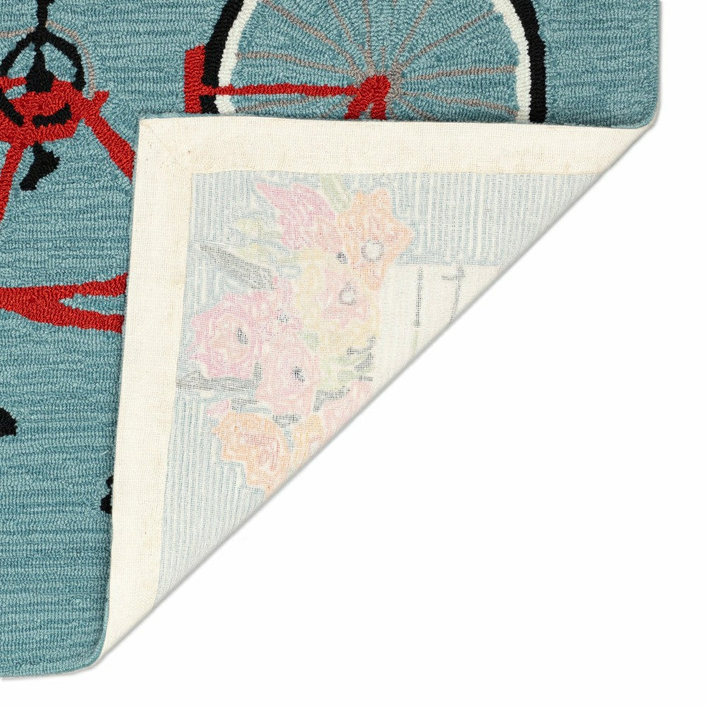 Plow & Hearth Bike Ride Indoor/Outdoor Rug