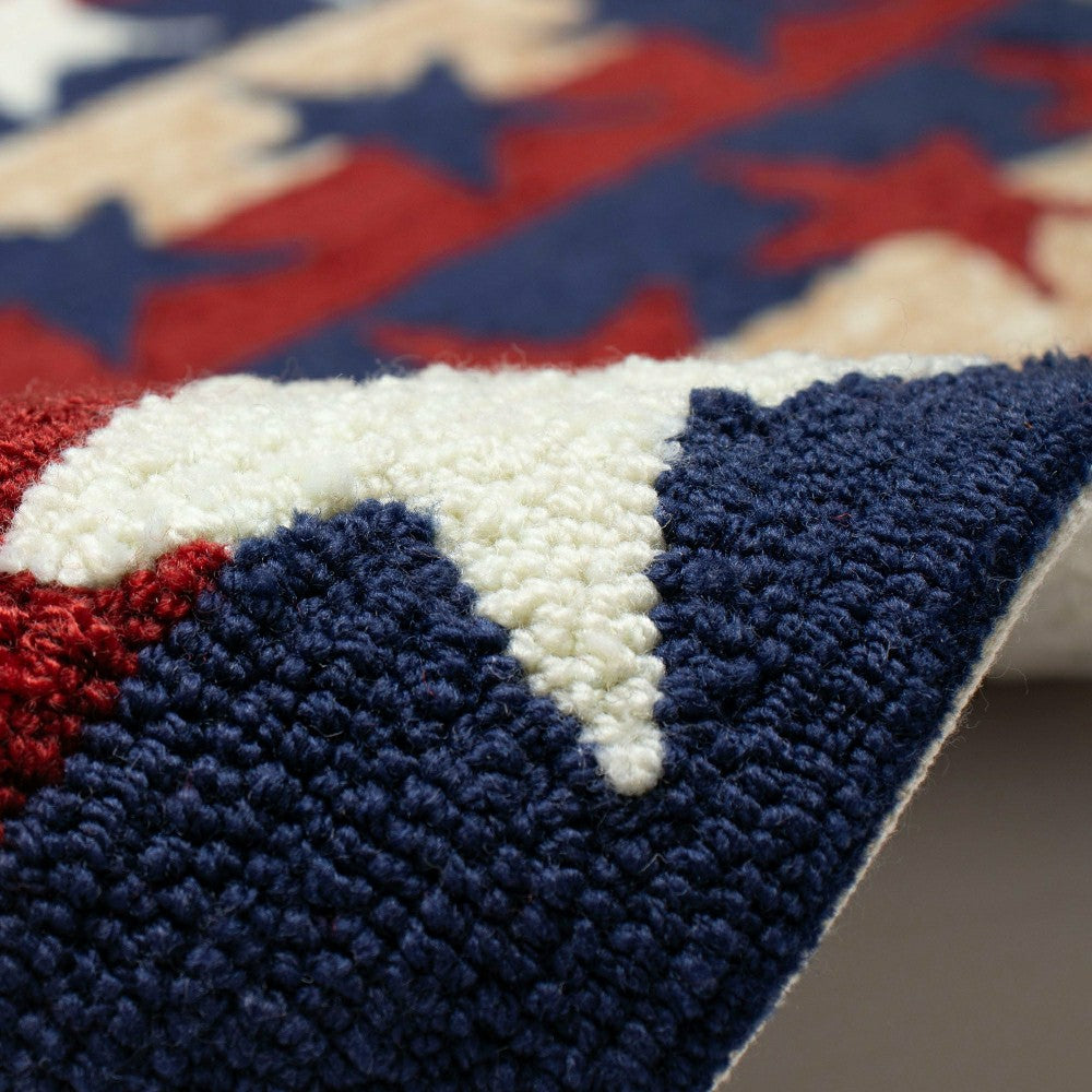 Plow & Hearth Stars & Stripes Indoor/Outdoor Rug