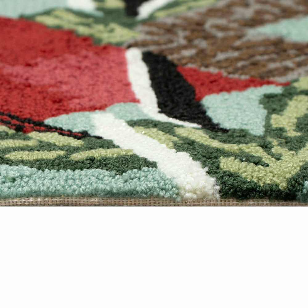 Plow & Hearth Cardinals Indoor/Outdoor Rug