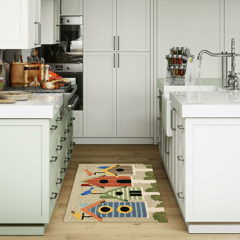 Plow & Hearth Birdhouses Indoor/Outdoor Rug