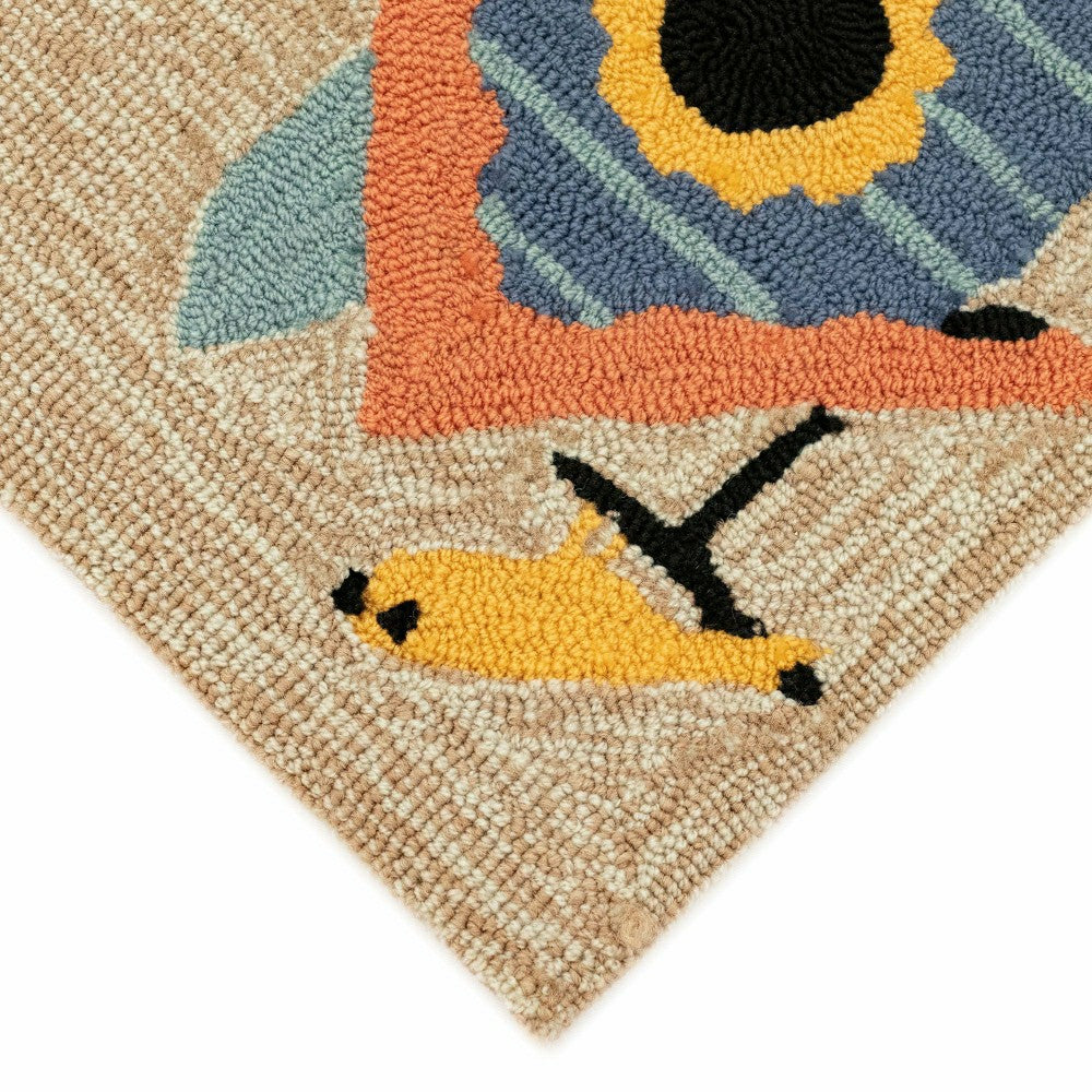 Plow & Hearth Birdhouses Indoor/Outdoor Rug