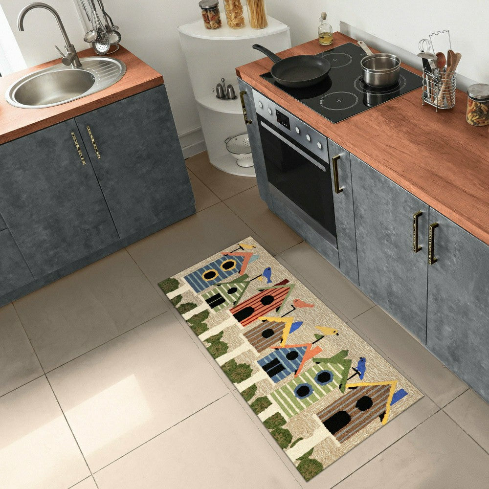 Plow & Hearth Birdhouses Indoor/Outdoor Rug