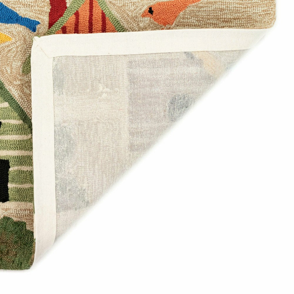 Plow & Hearth Birdhouses Indoor/Outdoor Rug