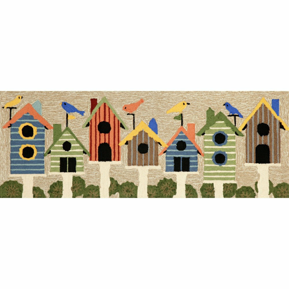 Plow & Hearth Birdhouses Indoor/Outdoor Rug