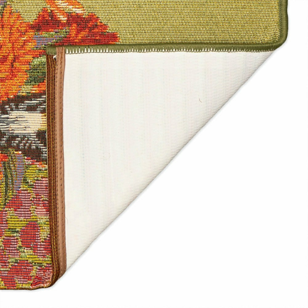 Plow & Hearth Garden Birds Indoor/Outdoor Rug
