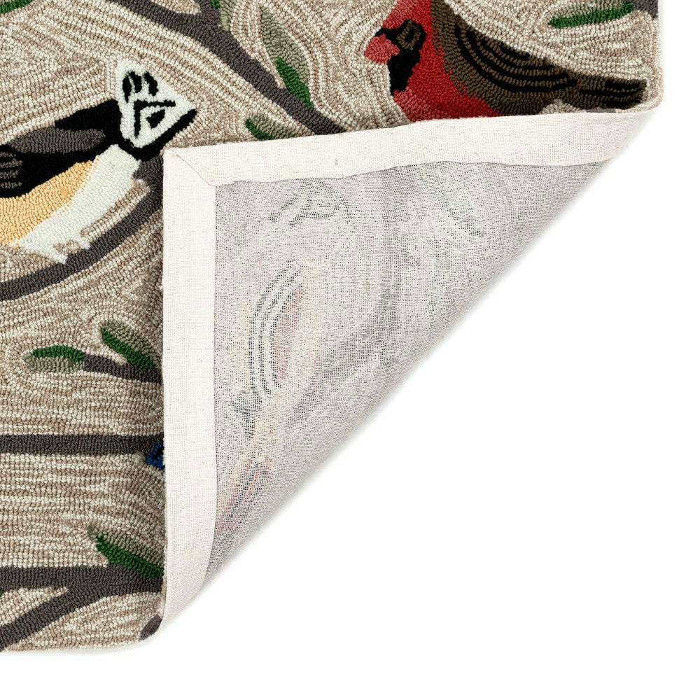 Plow & Hearth Liora Manne Frontporch Birds Indoor/Outdoor Mat Multi 2' x 3'