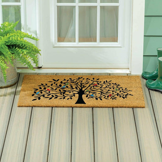 Plow & Hearth Tree of Life w/ Multi-ColorBirds, 24"x36"
