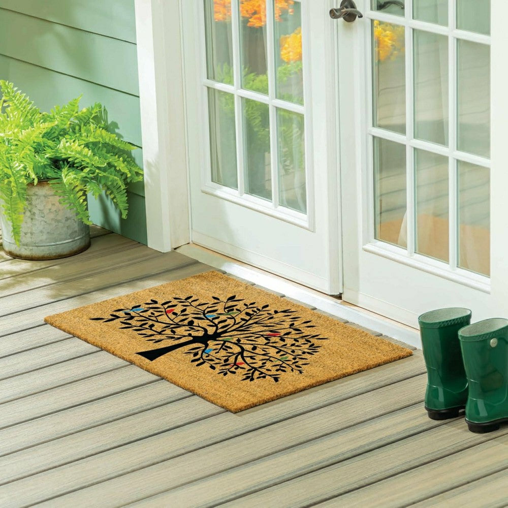Plow & Hearth Tree of Life w/ Multi-ColorBirds, 24"x36"