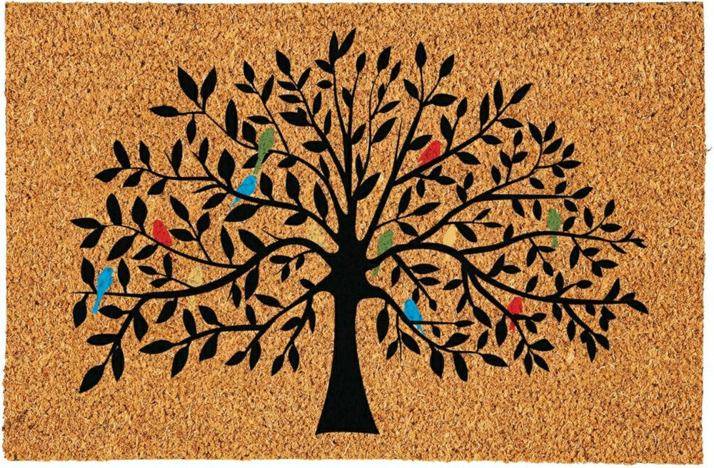 Plow & Hearth Tree of Life w/ Multi-ColorBirds, 24"x36"